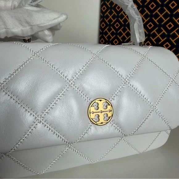 NWT Tory Burch Willa Shine Mini Top Handle Bag - Picture 7 of 13